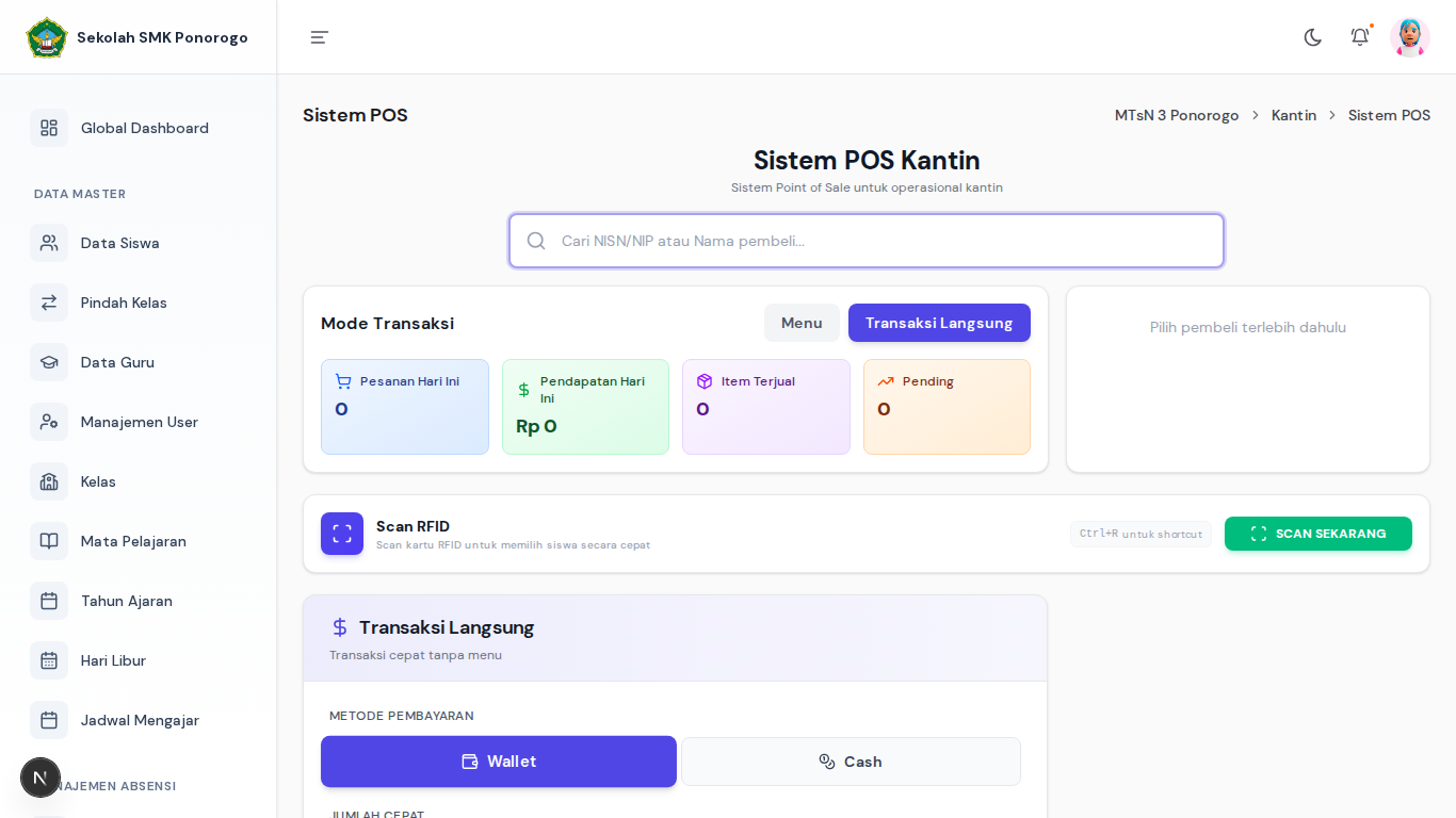 Sistem POS Kantin